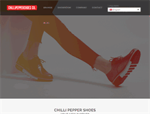 Tablet Screenshot of chillipeppershoes.com